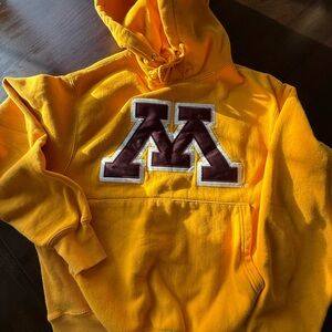 Yellow Hoodie with M Logo